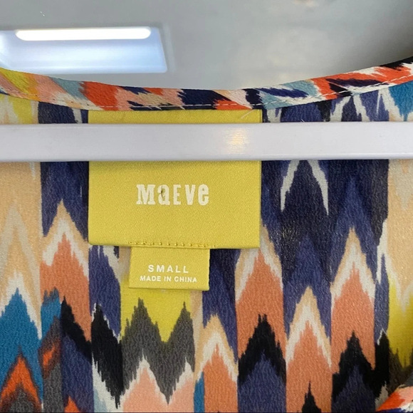 Maeve Anthropologie Chevron Blouse - Picture 2 of 4